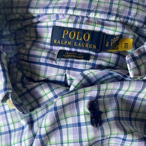 Polo Ralph Lauren Long Sleeve Classic Fit Performance Mens L - Picture 1 of 6